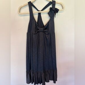 Betsey Johnson babydoll feminine bows cross back swim dress size XS/S